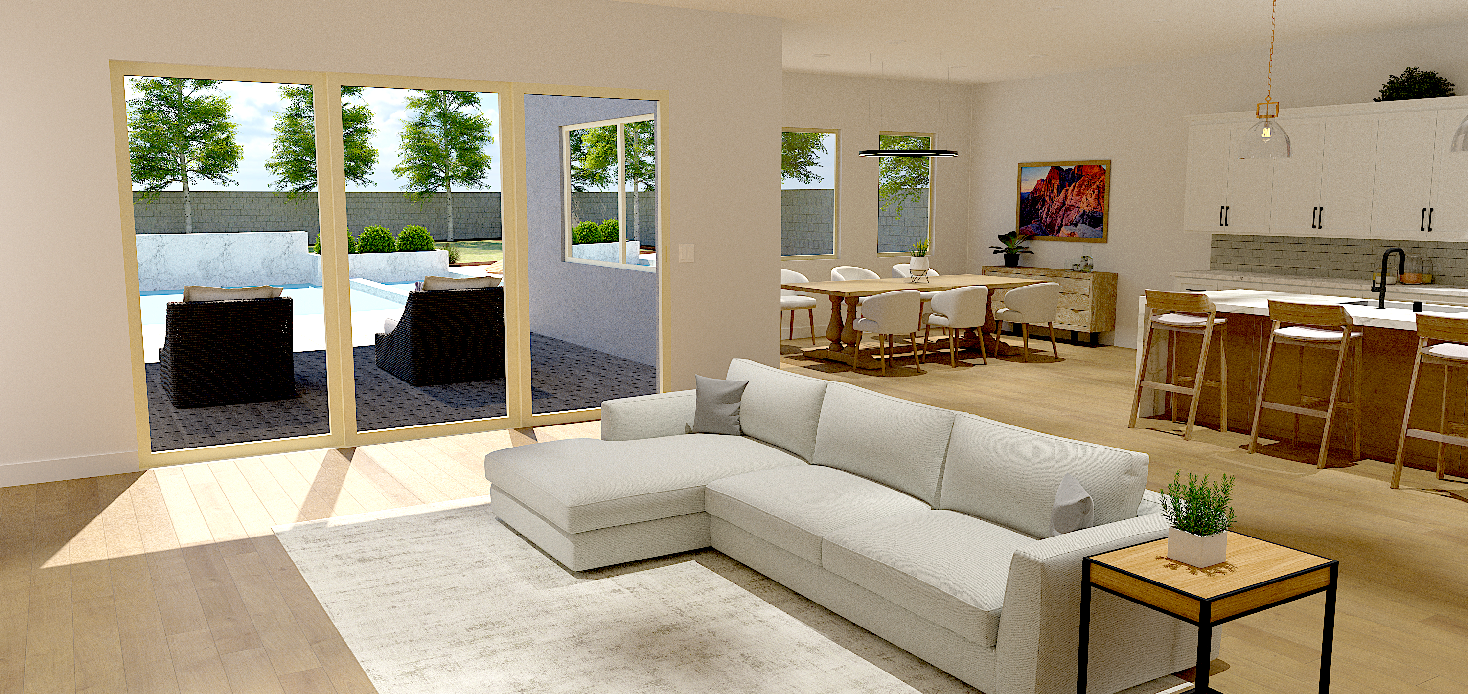 Living Area of Redwood Creek